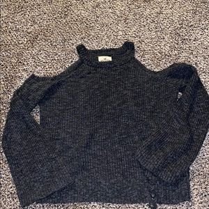 Hollister Distressed Off Shoulder Sweater